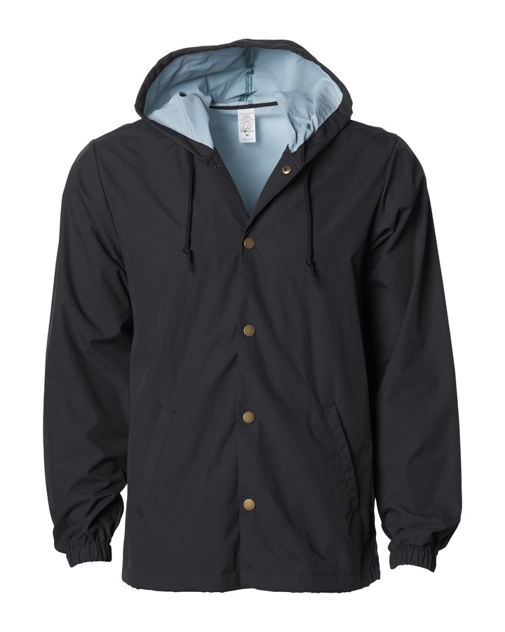Veste coach coupe-vent à capuchon, Independent Trading Co.